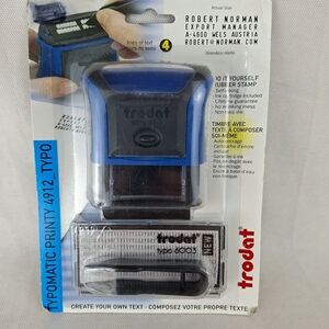 Trodat Stamp Office Printy Typomatic 4912 Typo 6003 Ceate Your Own Text